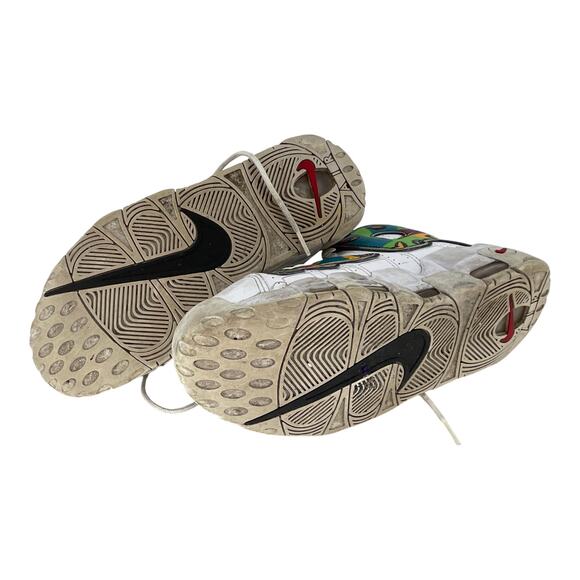 Nike Air More Uptempo Peace Love & Basketball DM8150-100 Men's Size 9.5 White - Picture 9 of 10